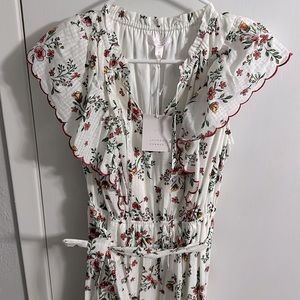 NWT Lauren Conrad floral cotton mid dress.